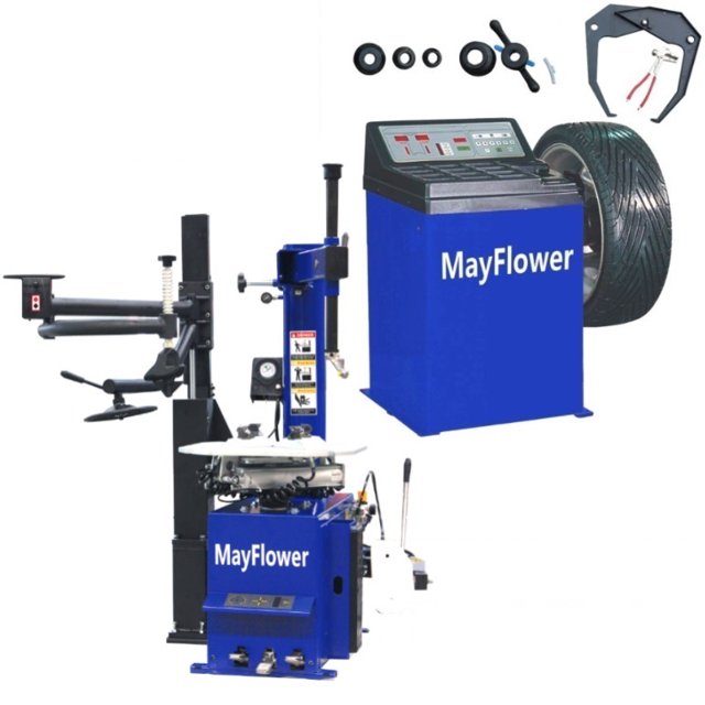 Mayflower 1.5 HP Automatic Tire Changer Wheel Changers Machine Rim Balancer Combo 960 680 Bead