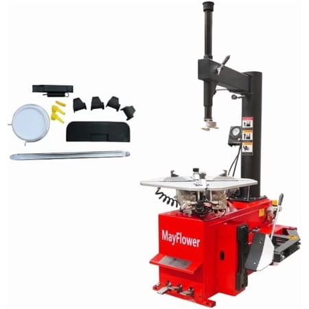 Mayflower 1.5 HP Tire Changer Wheel Changer Machine 980 Bead Blaster Red Edition