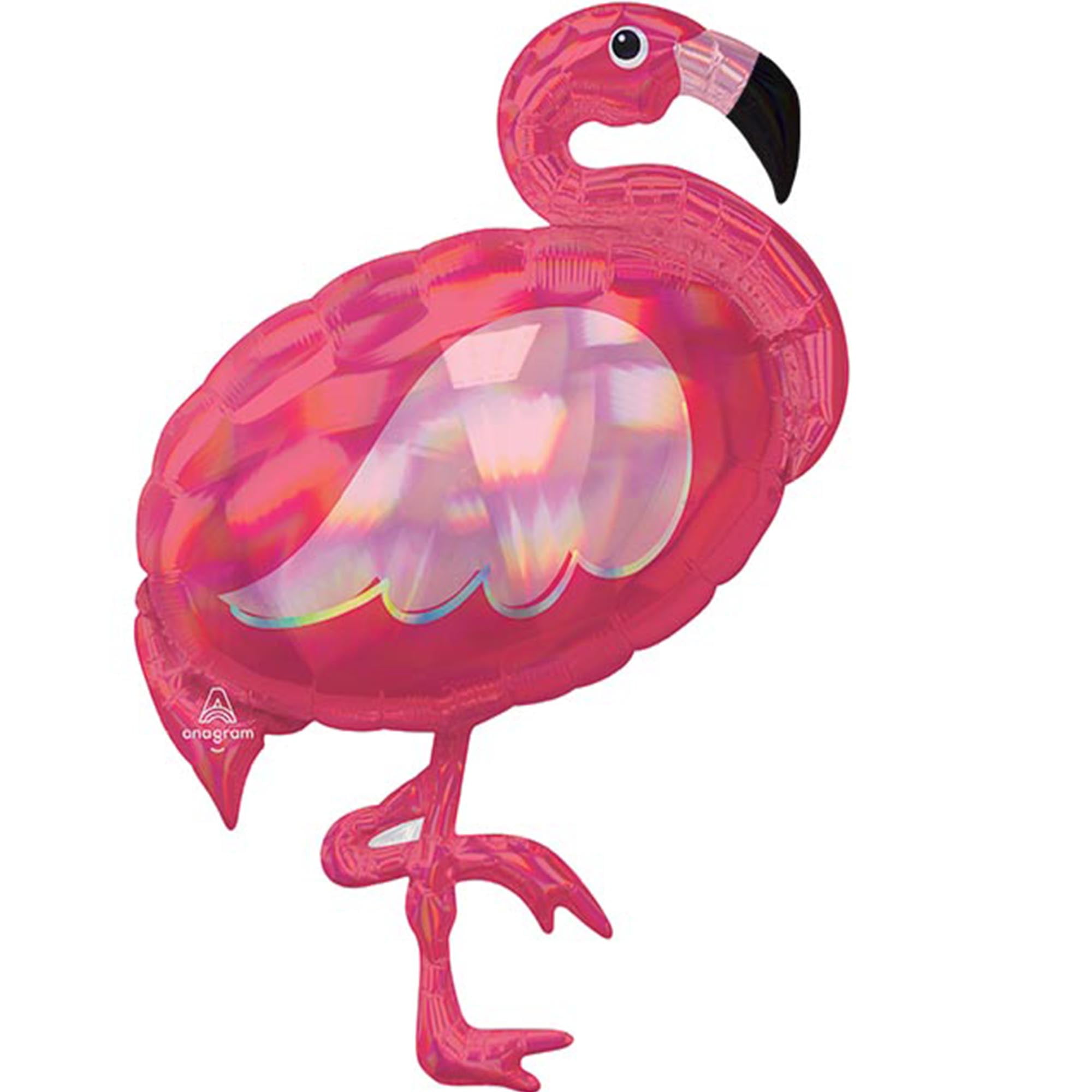 MAYFLOWER DISTRIBUTING Mayflower 307164 33 in. Iridescent Pink Flamingo Shaped Foil Balloon