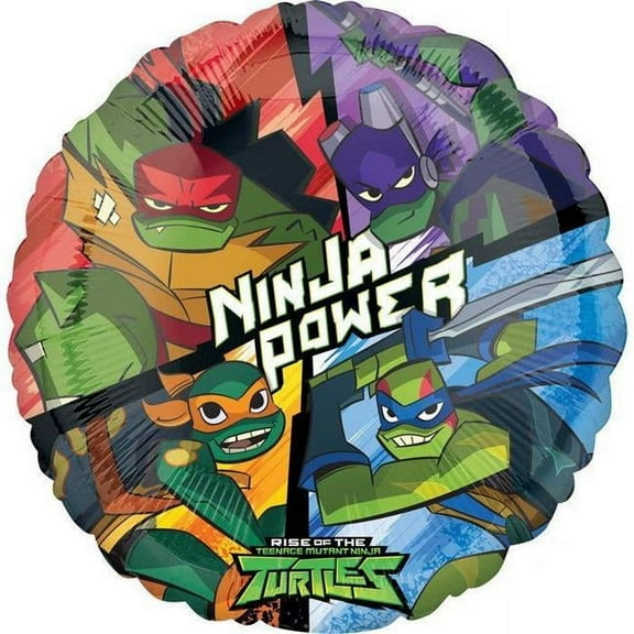 Mayflower 307181 Hx Rise of the Teenage Mutant Ninja Turtles Foil Balloon