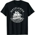 thumbnail image 1 of Mayflower Descendant Distressed T-Shirt, 1 of 5