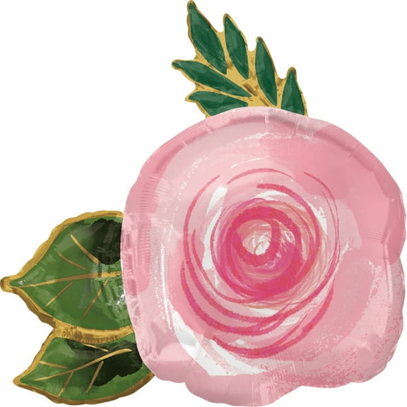 Mayflower Distributing 309823 30 in. Pink Flower Jumbo Foil Balloon