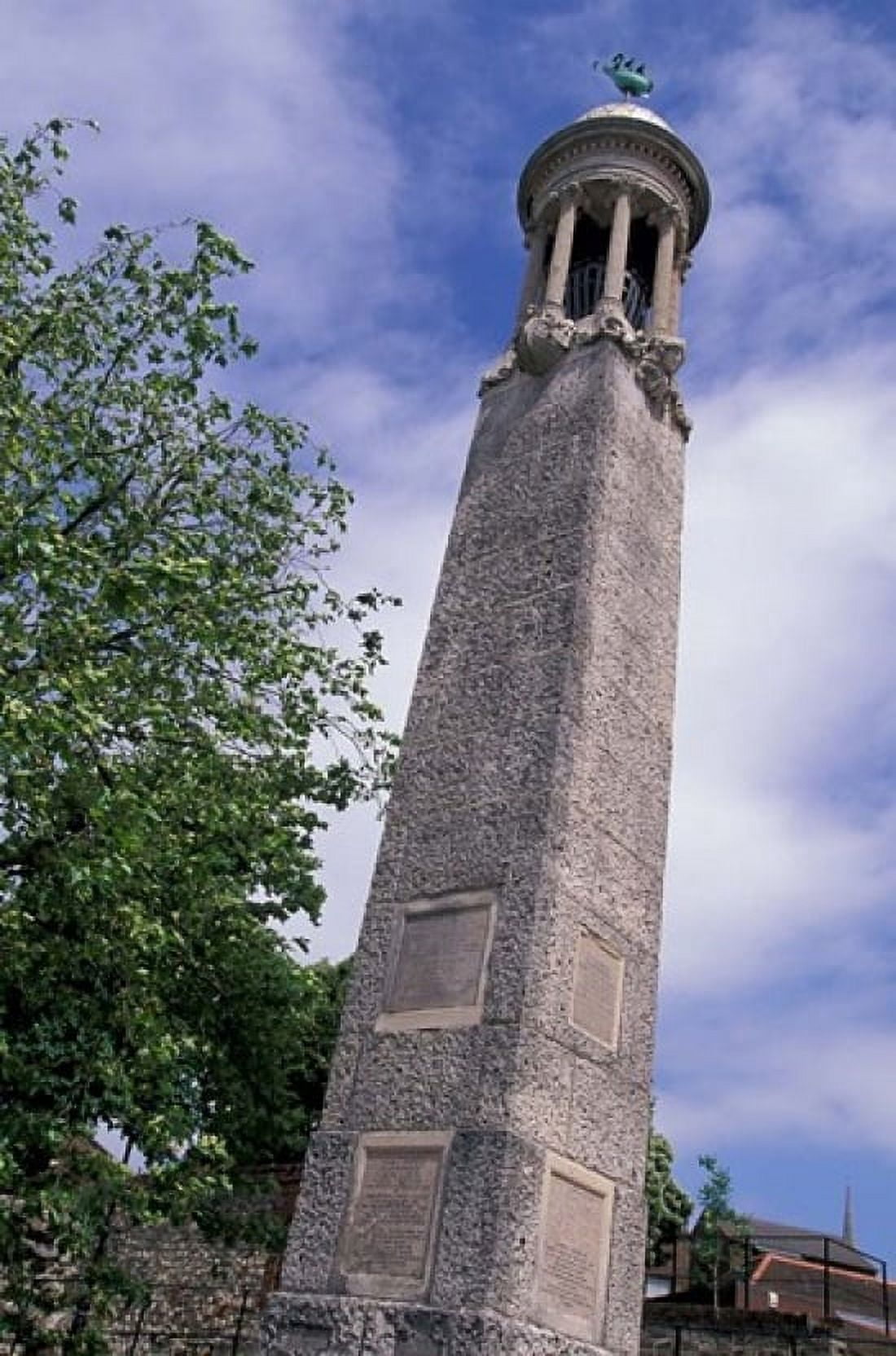Mayflower Monument Southhampton Hampshire England Canvas Art - Nik Wheeler DanitaDelimont (12 x 17)