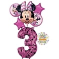 thumbnail image 1 of Minnie Mouse Party Supplies 3rd Birthday Happy Helper Balloon Bouquet Decorations, 1 of 5