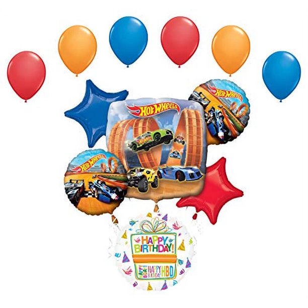 Mayflower Products Hot Wheels Party Supplies Birthday Balloon Bouquet Decorations