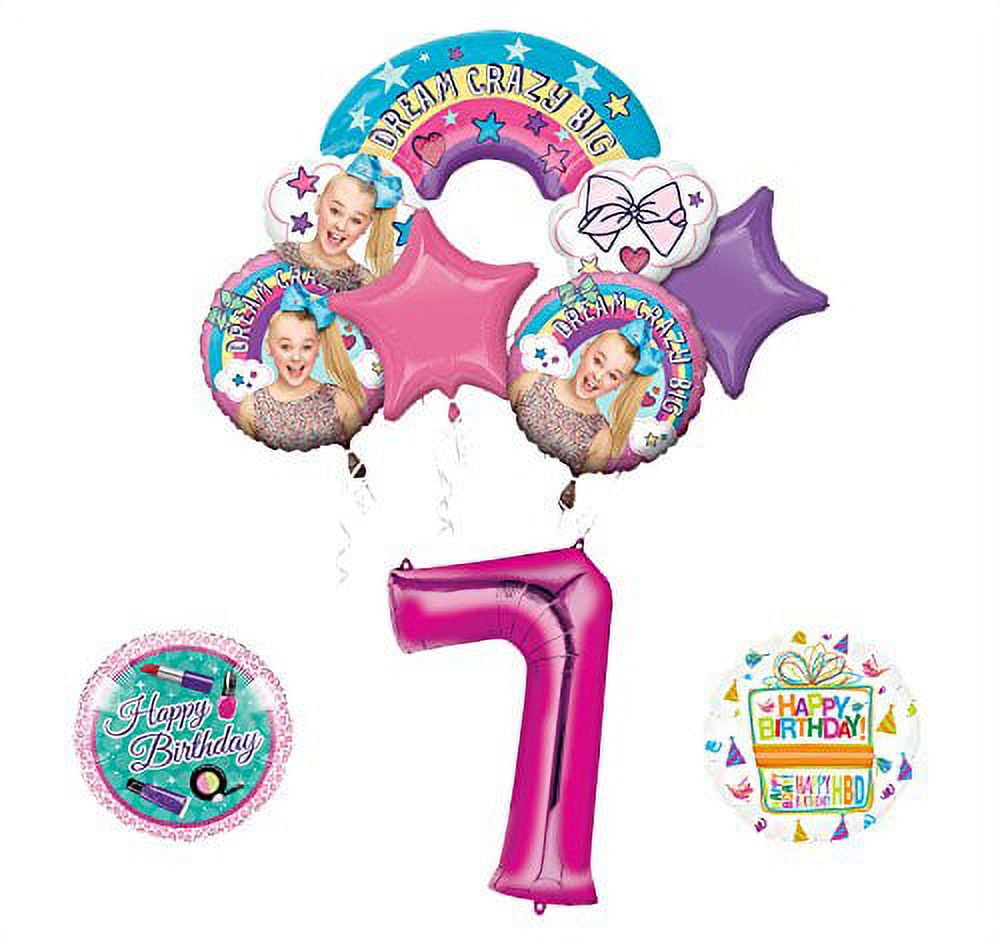 Mayflower Products JoJo Siwa 7th Birthday Balloon Bouquet Decorations