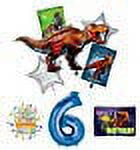 Mayflower Products Jurassic World Dinosaur 6th Birthday Party Supplies and Balloon Decorations