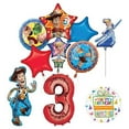 thumbnail image 1 of Mayflower Products Toy Story Party Supplies Woody and Friends 3rd Birthday Balloon Bouquet Decorations, 1 of 2