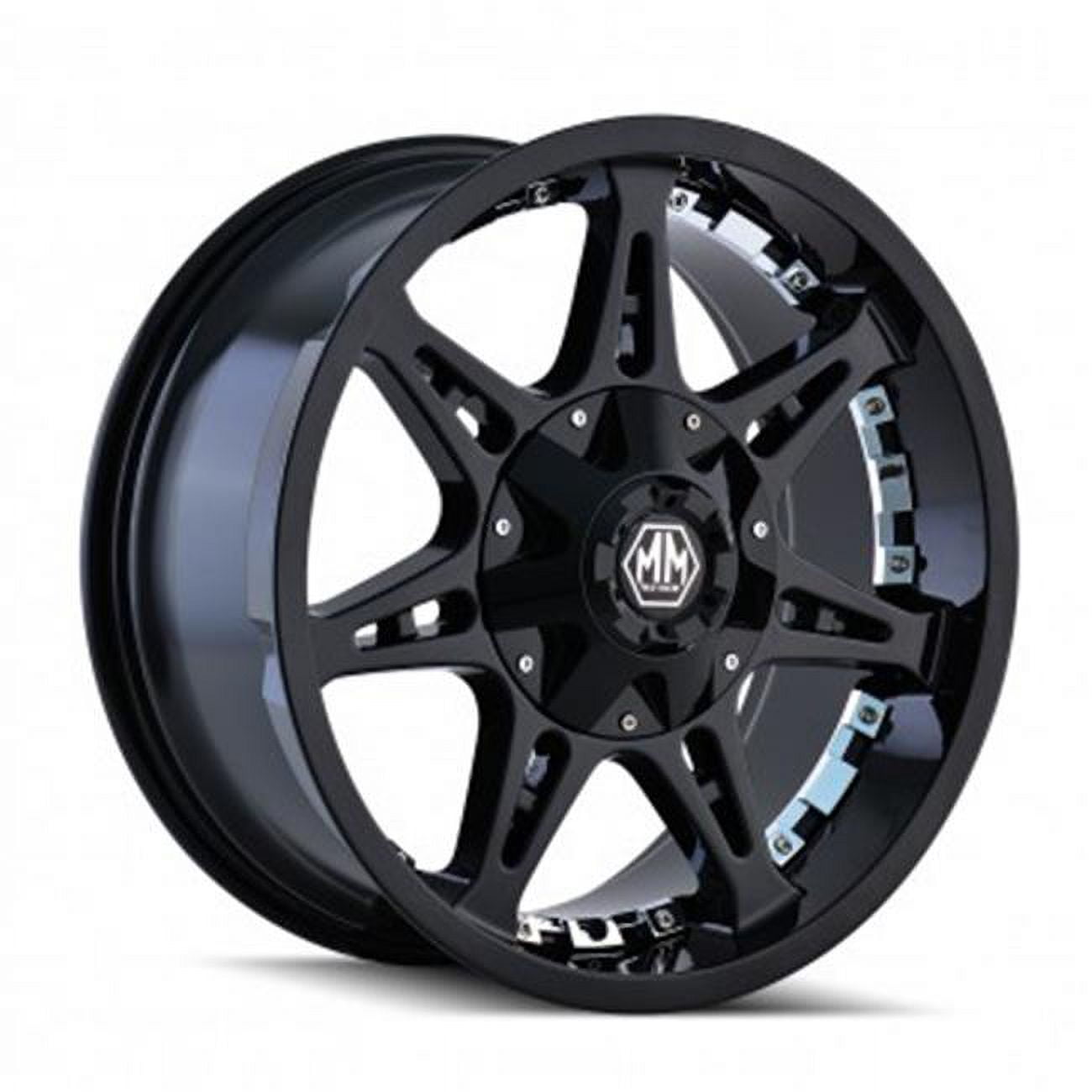 Mayhem 8060 Missile 20x12 5x127/5x139.7 -44mm Gloss Black Wheel