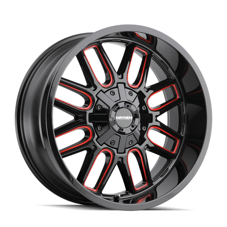 Mayhem Cogent-8107 18X9 5X127/5X139.7 0Et 87.1Cb Black W/Prism Red