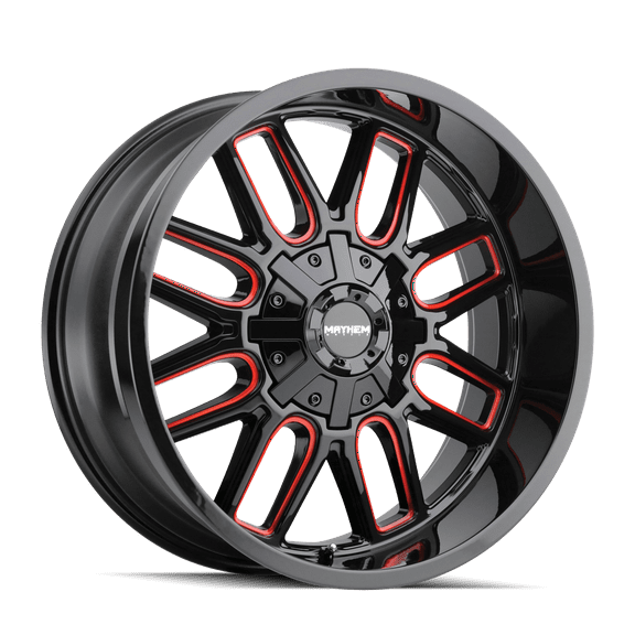Mayhem Cogent-8107 20X10 6X135/6X139.7 -19Et 106Cb Black W/Prism Red