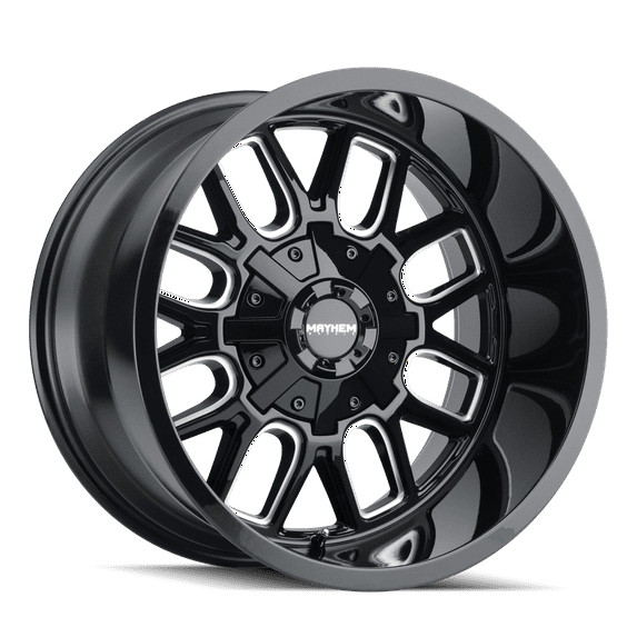 Mayhem Cogent-8107 20X9 6X135/6X139.7 0Et 106Cb Black W/Milled Spokes