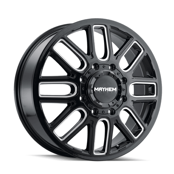 Mayhem Cogent Dually-8107D 20X8.25 8X165.1 -232Et 121.3Cb Black W/Milled Spokes