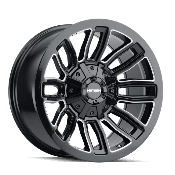 Mayhem Decoy-8108 20X10 6X135/6X139.7 -19Et 106Cb Black W/Milled Spokes