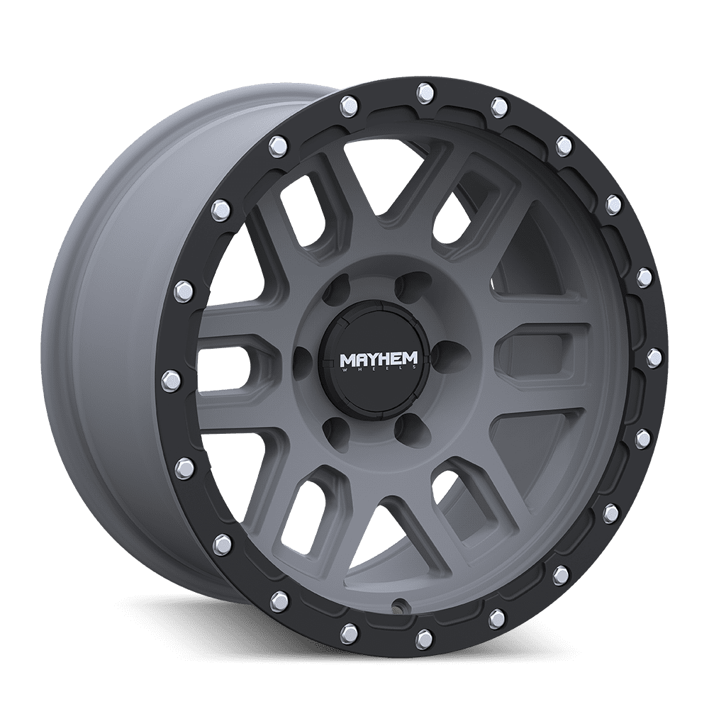 Mayhem Delta-8304 17X9 6X139.7 0Et 106Cb Matte Gunmetal W/ Matte Black Lip