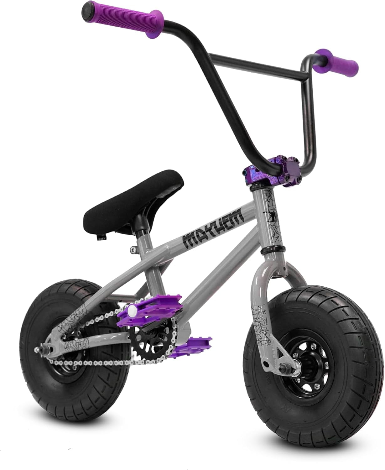 Mayhem Fat Tire Mini Bmx Bike 10 Tire Grey Walmart