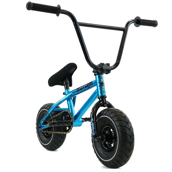 Mayhem Fat Tire Mini BMX Riot 1 Piece Crank 10" Mini BMX Newest Model Trick Bike (Riot Blue Haze)