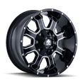 thumbnail image 1 of Mayhem Fierce-8103 17X9 5X114.3/5X127 -12Et 87Cb Black W/Milled Spokes, 1 of 2