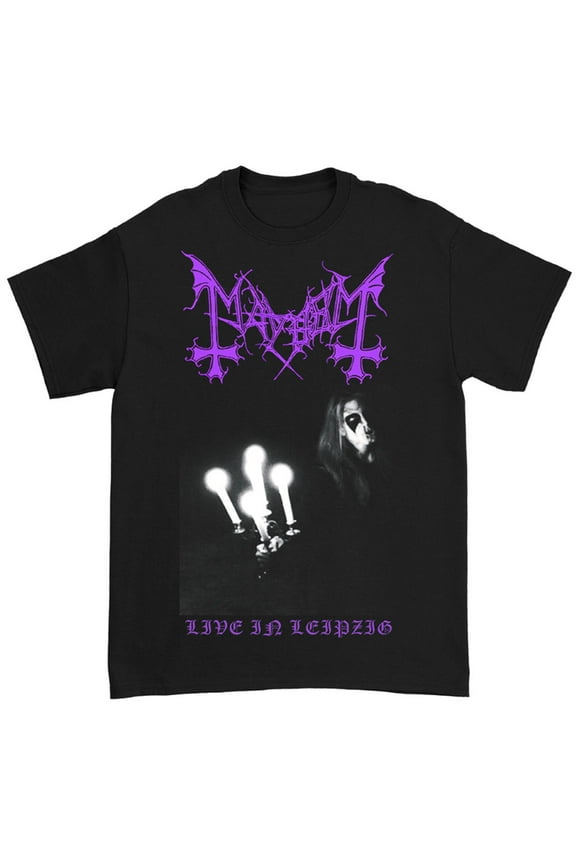 Mayhem Men's Leipzieg Logo T-Shirt Black Large | Officially Licensed