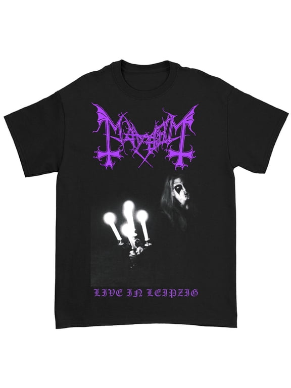 Mayhem Men's Leipzieg Logo T-Shirt Black Large | Officially Licensed