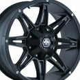 thumbnail image 1 of Mayhem Rampage-8090 20X9 6X135/6X139.7 11Et 106Cb Matte Black, 1 of 2