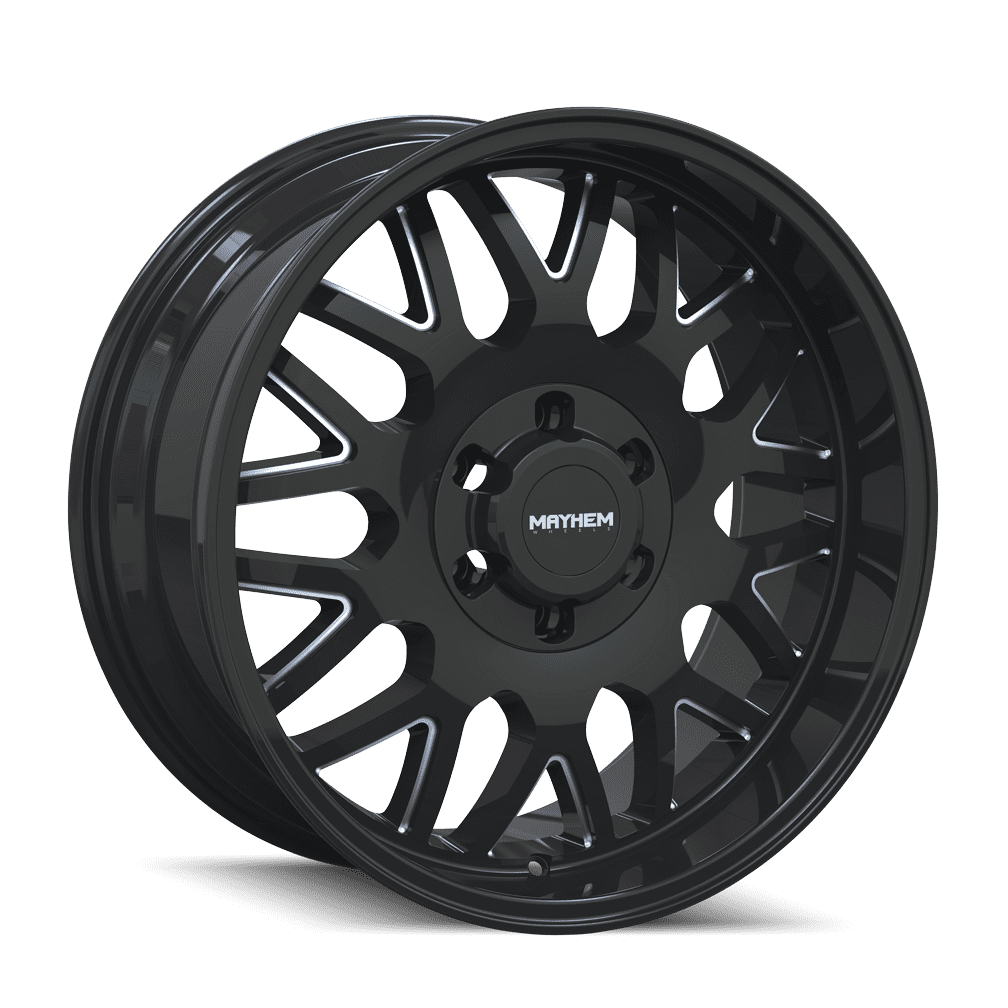 Mayhem Tripwire-8110 20X9 8X165.1 18Et 130.8Cb Black W/Milled Spokes