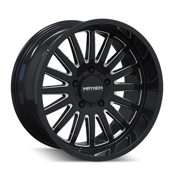 Mayhem Utopia-8114 20X9 5X127 0Et 71.5Cb Black W/Milled Spokes