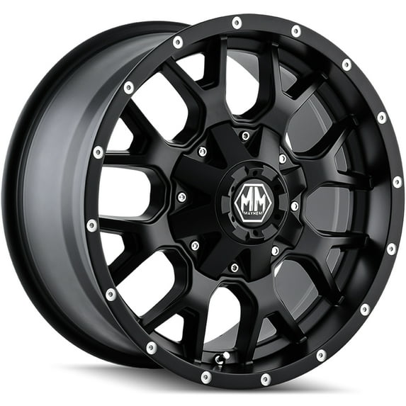 Mayhem Warrior-8015 17X7.5 5X108/5X114.3 40Et 72.62Cb Matte Black