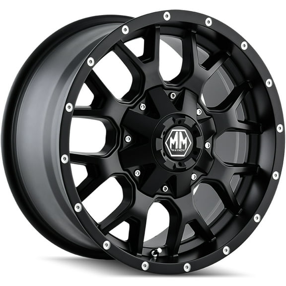 Mayhem Warrior-8015 17X7.5 5X108/5X114.3 40Et 72.62Cb Matte Black
