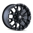 thumbnail image 1 of Mayhem Warrior-8015 18X9 5X114.3/5X127 18Et 87Cb Matte Black, 1 of 2