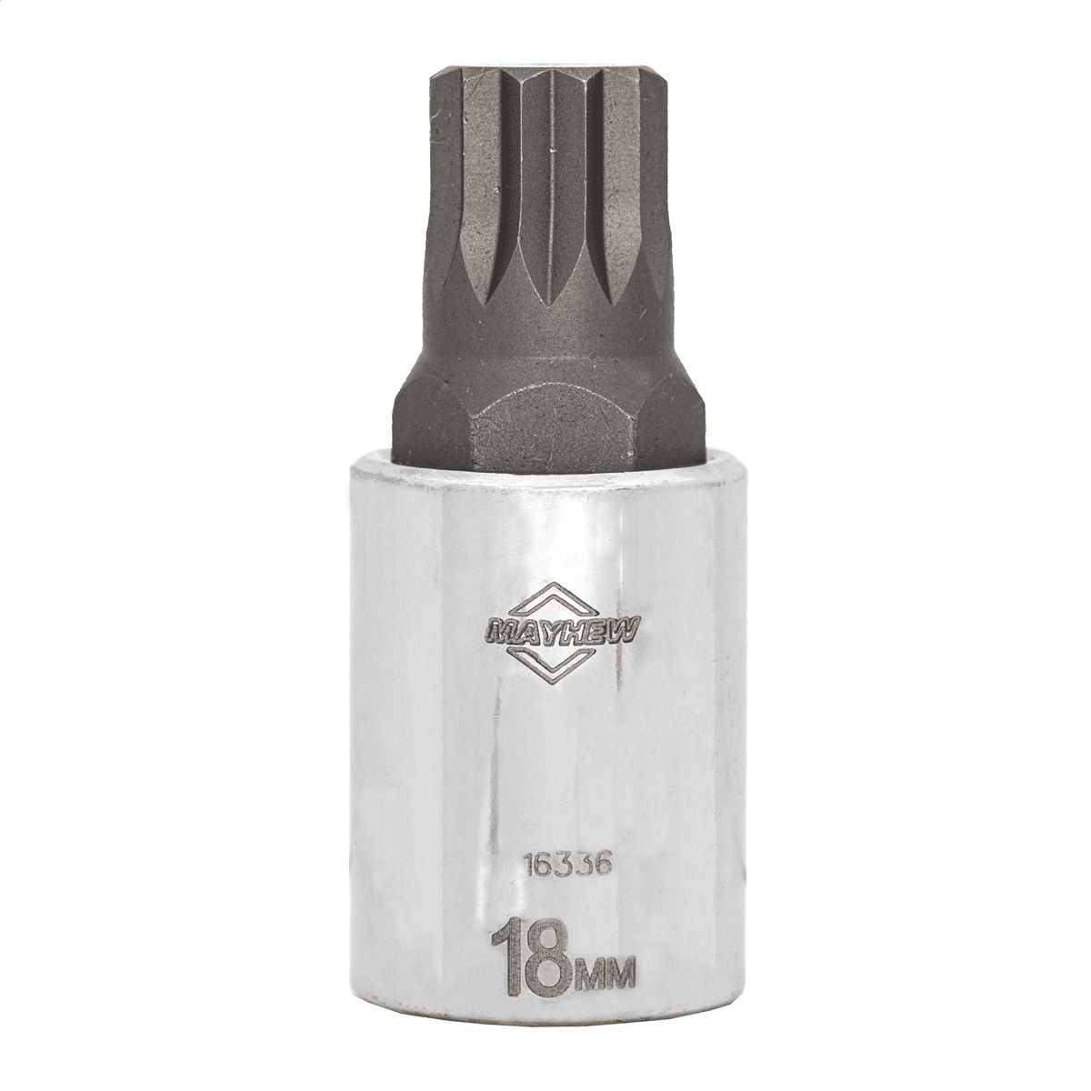 Mayhew 16336 Mayhew 18 Mm Triple Square Short Insert Socket Bit, 1/2 ...