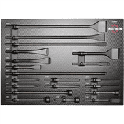 Mayhew 32090F Pneumatic Punch and Chisel Set 20 Piece Made in USA