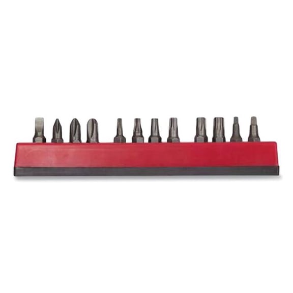 Mayhew 479-18002 Insert Bit Set, Assorted, Includes Slotted, Phillips, Torx & Square Recess - 12 Piece