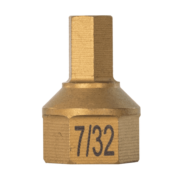 Mayhew 7/32" SAE Hex Dual Drive Bit, 7/16" Drive