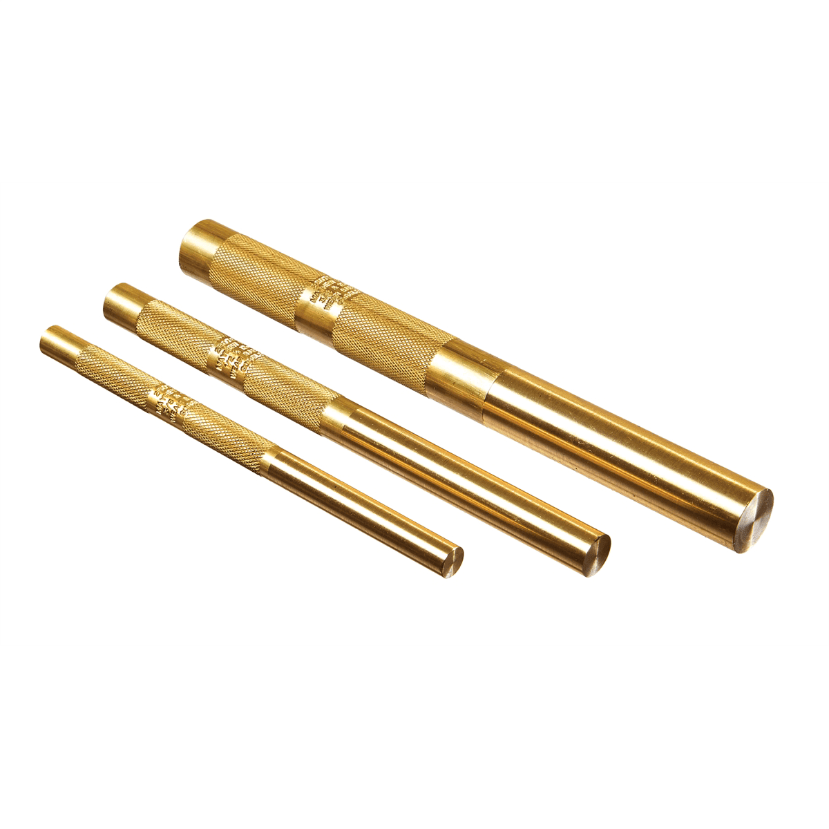 Brass Punch Set - 5 Piece Brass Drift Pin Punch Set Mechanics Non Marring Punches For Vehicles