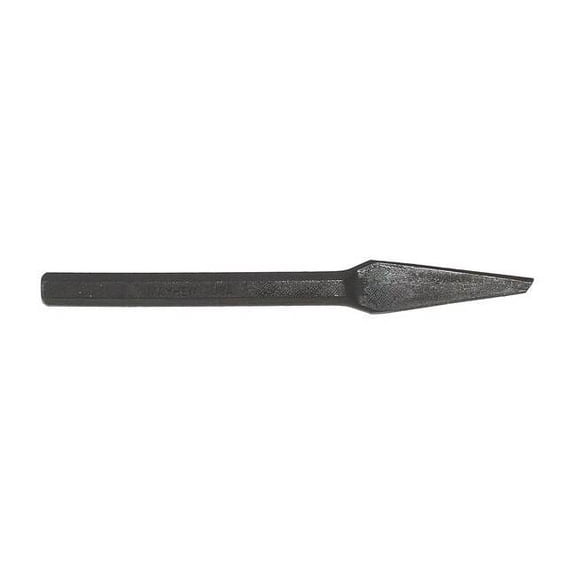 Mayhew Chisel,3/8in. Tip,7-1/4in. L,Half Round 10504