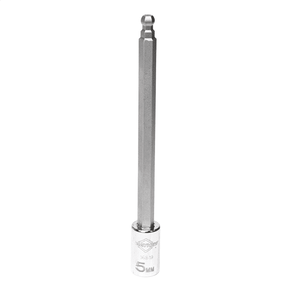 Mayhew MAY16519 5 mm Metric Ball Hex Medium Insert Socket Bit, 0.25 in. Drive