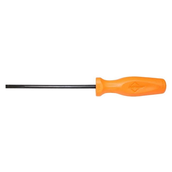 Mayhew MAY27325HVO 0.25 x 6 in. Hi Vis Orange Slotted Screwdriver