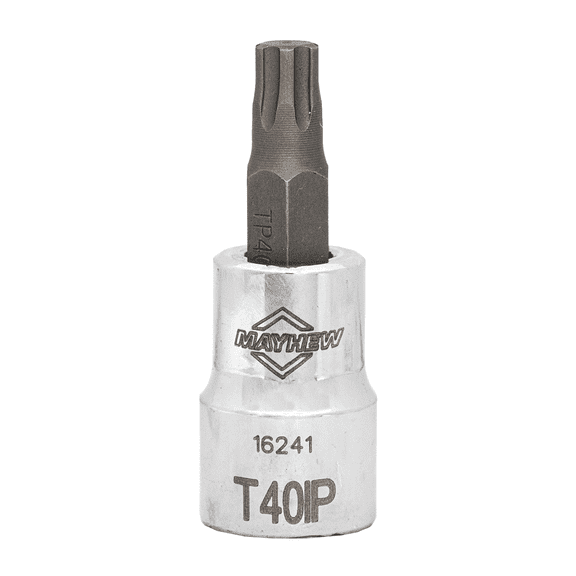 Mayhew Mayhew T40IP Torx Plus Short Insert Socket Bit, 3/8-Inch Drive