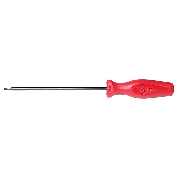 Mayhew Screwdriver,6" L,Torx Tip,Round Shank 27419