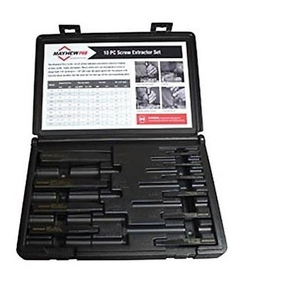 Mayhew Steel Products  10 Piece Screw Extractor Set