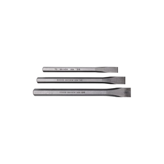 Mayhew Steel Products Mayhew Tools 3-Piece Cold Chisel Set - Pack of 16