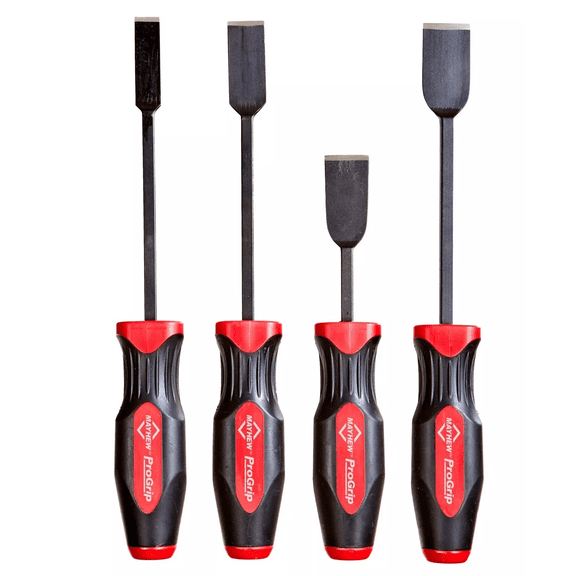 Mayhew Tools 13082 4-Piece Straight Scraper Set, Progrip