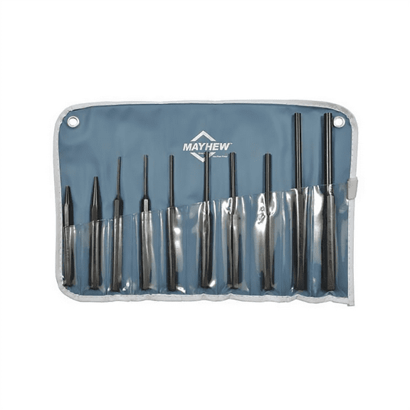 Mayhew Tools 62077 10-Piece Large Punch Set