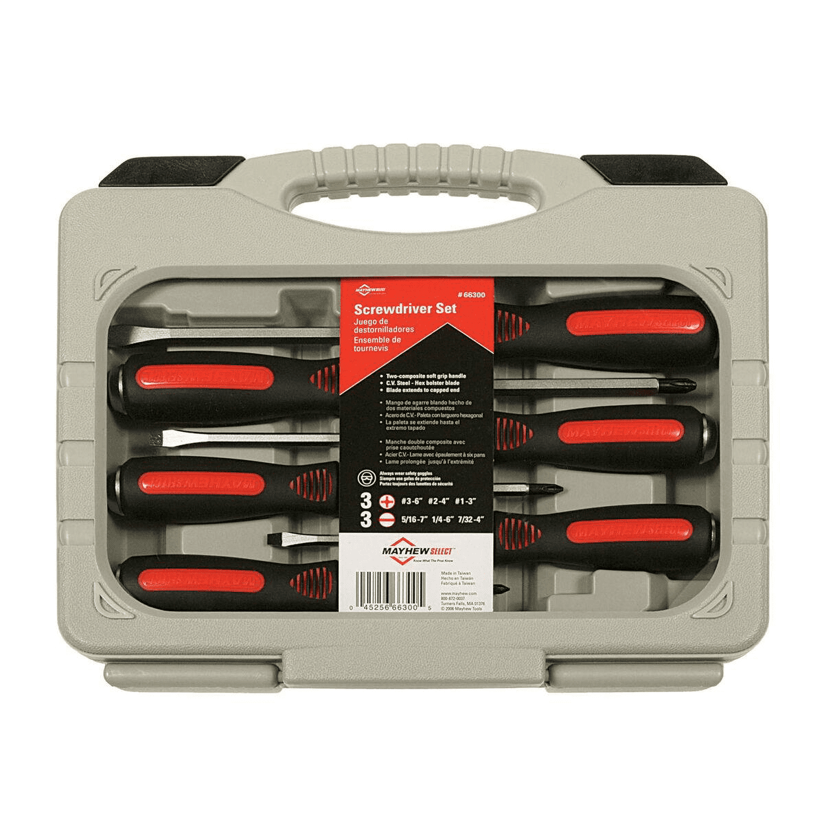 Mayhew Tools 66300 6-Piece Cats Paw Capped End Screwdriver Set