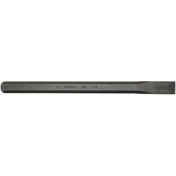 Mayhew Tools 70217 Cold Chisel, 7/8" x 12", Shot Blast Finish