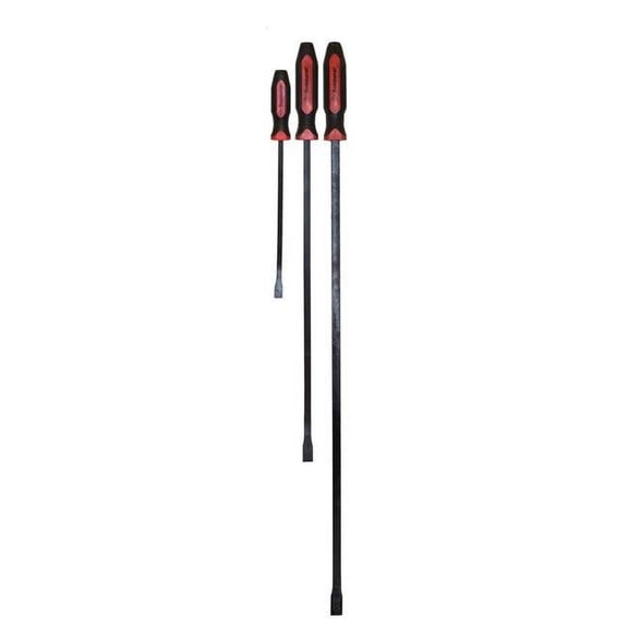 Mayhew Tools MAY-14063 Red Dominator Curved Pry Bar Set - 3 Piece