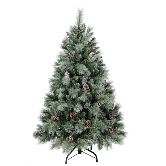 Mayhihi 4FT Artificial christmas Tree w/376 PVC/Pine Needles Tips & 32 Pine Cones