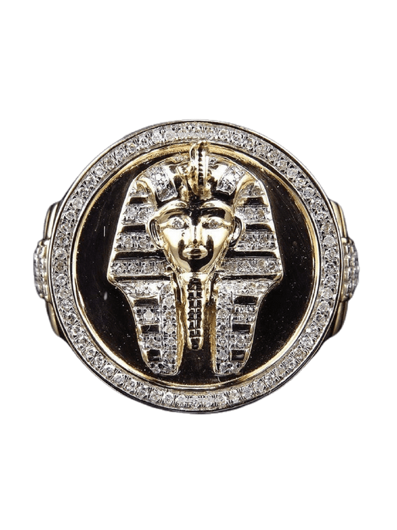 Pharaoh Ring, Pharaoh King Ring for Men, Ancient Egyptian Pharaoh Head Ring Rock Pharaoh Jewelry, Gothic Horus Pharaoh Ring Hip Hop Gold Pharaoh Band Ring Punk Pharaoh Signet Ring