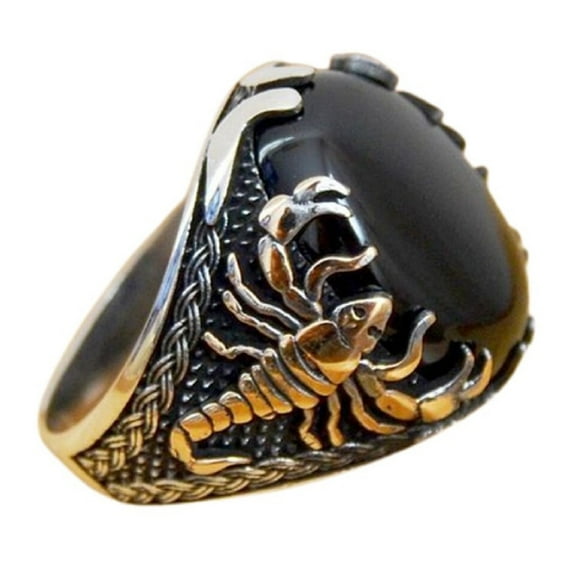 MayiaHey Scorpion Ring, Gothic Scorpion Ring for Men, Norse Viking Scorpion Amulet Ring Scorpion Animal Biker Jewelry, Celtic Scorpion Ring Hip Hop Scorpion Ring Punk Scorpion Animal Ring